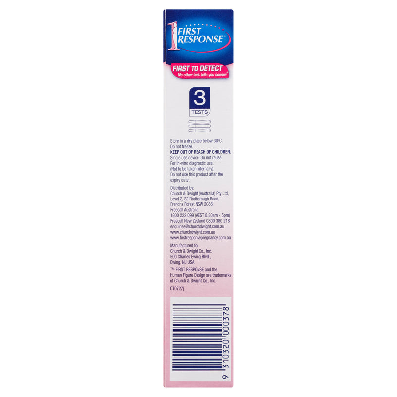 First Response Instream Pregnancy Test 3 Pack