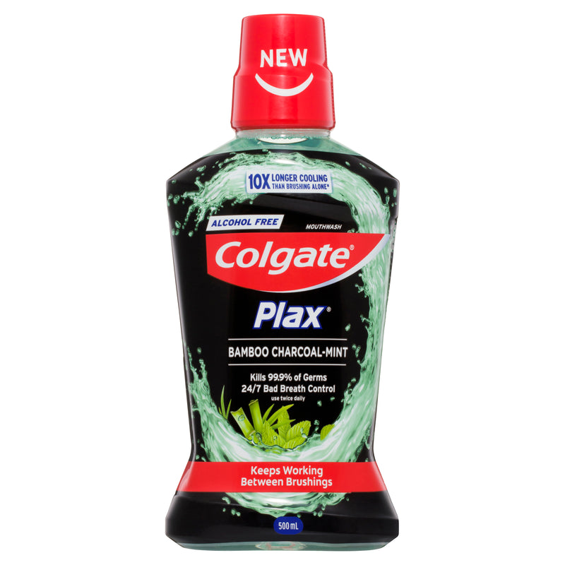 Colgate Plax Antibacterial Charcoal Mouthwash 500mL