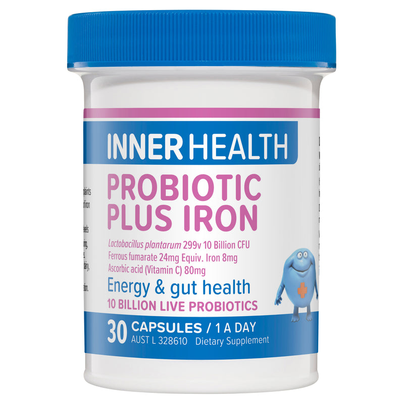 Inner Health Probiotic Plus Iron 30 Capsules