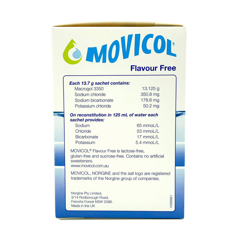 Movicol Flavour Free Sachets for Adults 30s