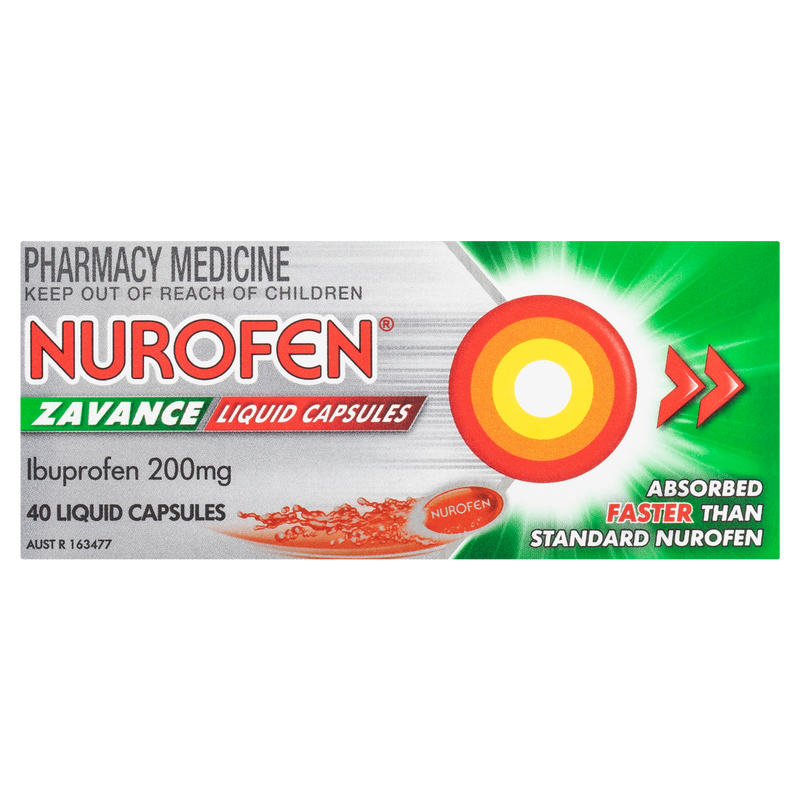 Nurofen Zavance Liquid Capsules 40 Pack