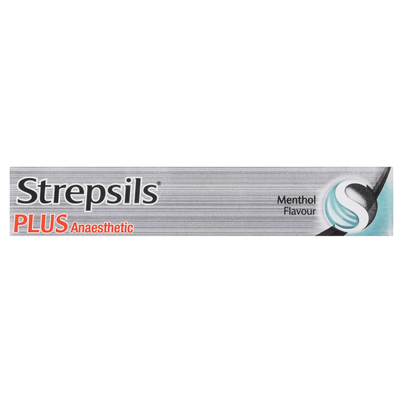 Strepsils Plus Anaesthetic Sore Throat Numbing Pain Relief Lozenges 16 Pack
