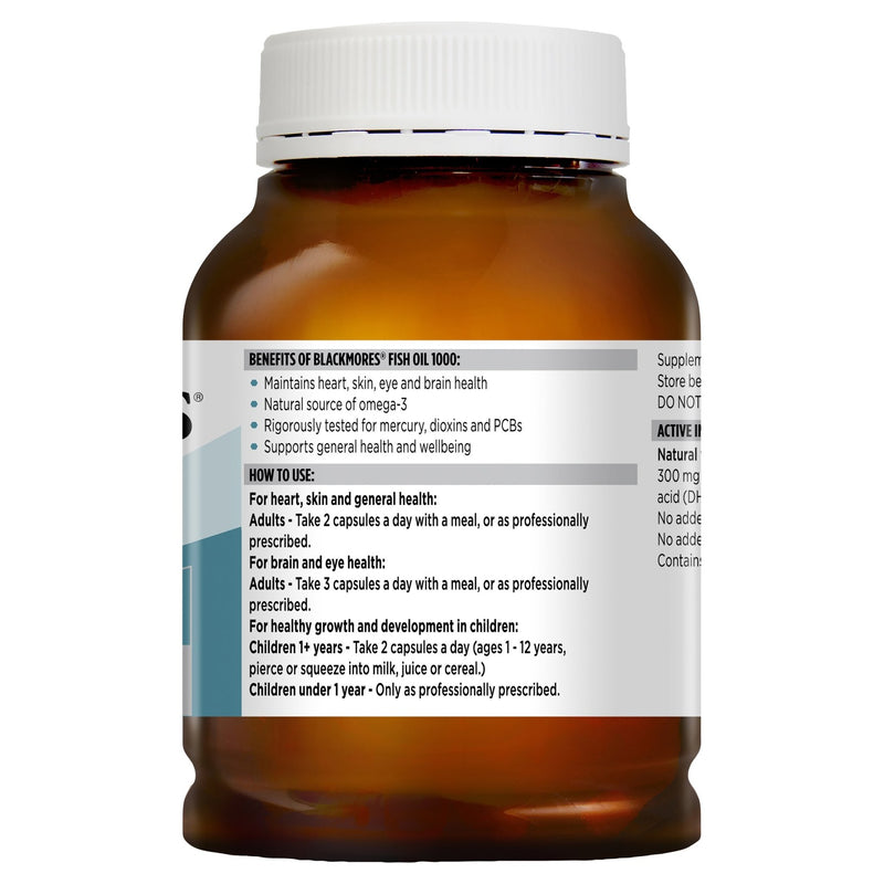 Blackmores Fish Oil 1000 400 Capsules - Vital Pharmacy Supplies