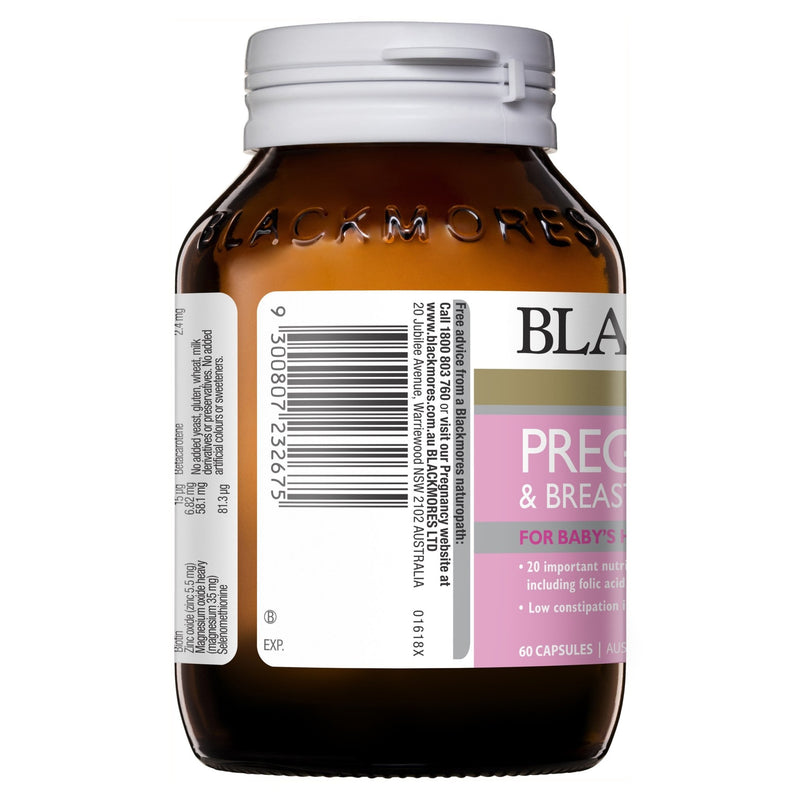 Blackmores Preg+Breastfeed Gold 60 Capsules - Vital Pharmacy Supplies