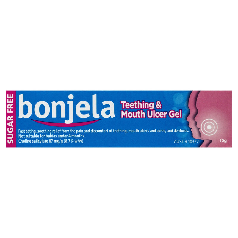 Bonjela Fast Acting Teething Gel 87mg/g Choline Salicylate 15g - Vital Pharmacy Supplies