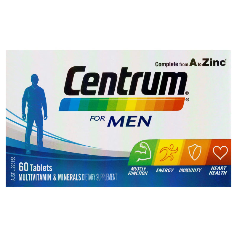 Centrum For Men Tablets 60 Tablets - Vital Pharmacy Supplies