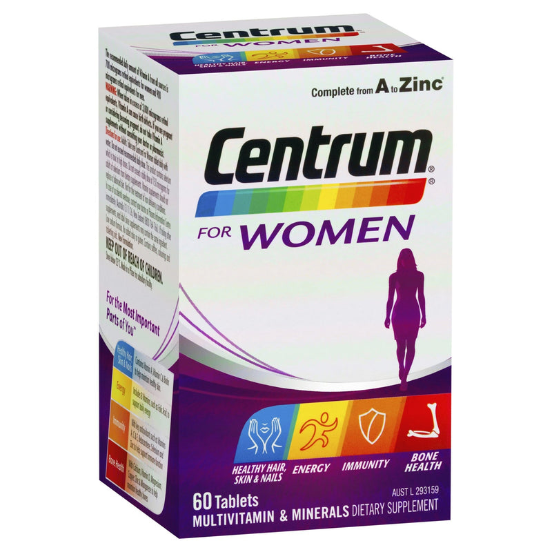 Centrum For Women Tablets 60 Tablets - Vital Pharmacy Supplies