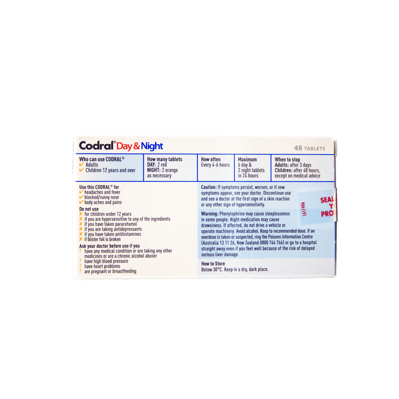 CODRAL Day & Night 48 Tablets - Vital Pharmacy Supplies