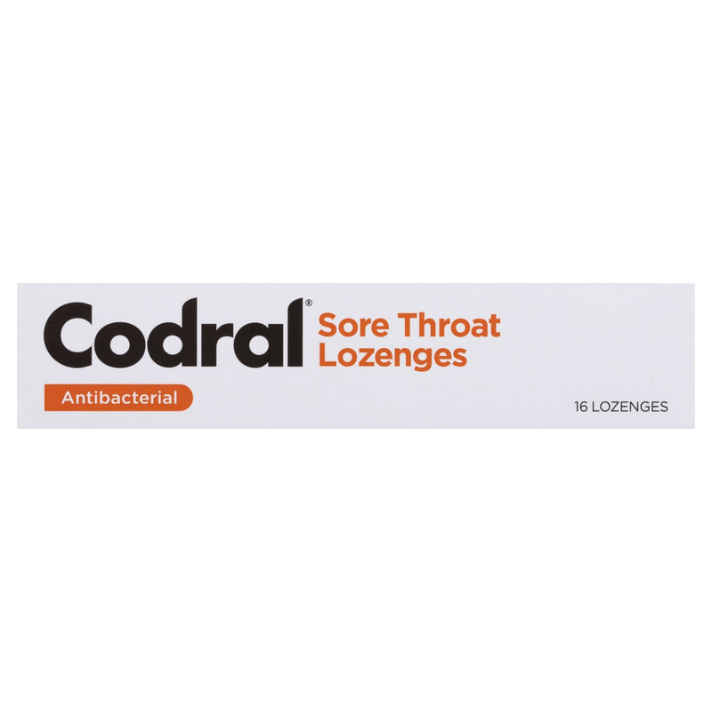 Codral Sore Throat Lozenges Antibacterial Honey & Lemon 16 Pack - Vital Pharmacy Supplies