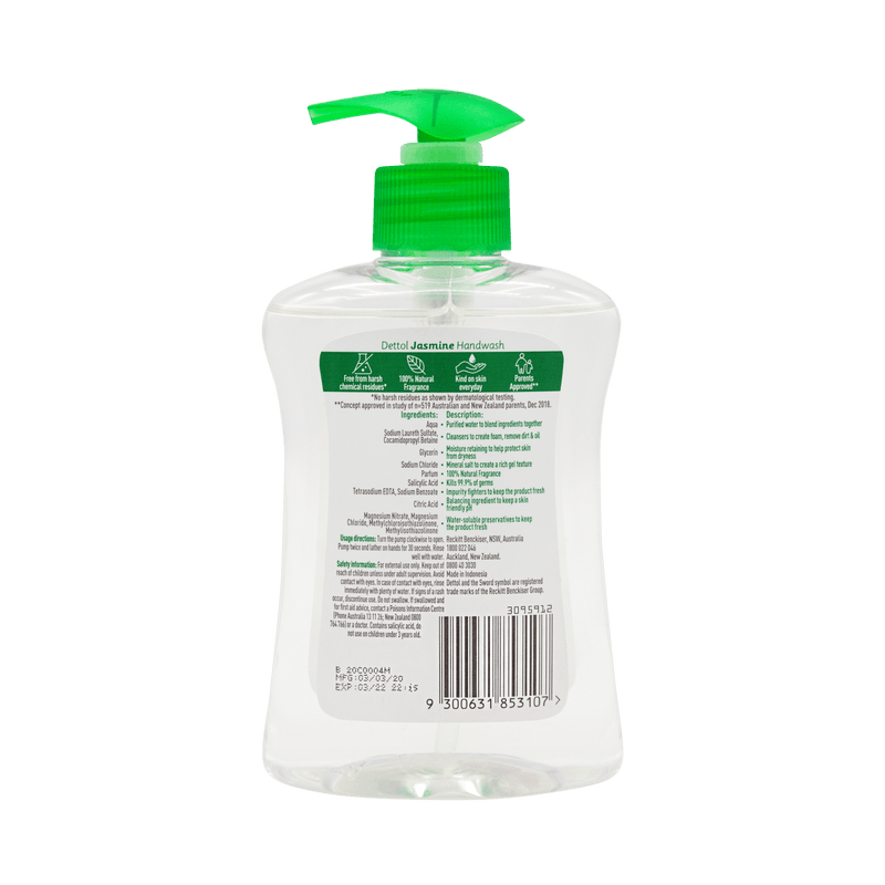 Dettol Parents Approved Hand Wash Jasmine 250ml - Vital Pharmacy Supplies