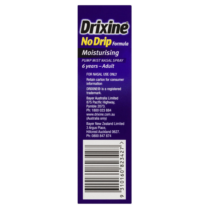 Drixine 12 Hour Relief No Drip Moisturising Nasal Spray 15mL - Vital Pharmacy Supplies