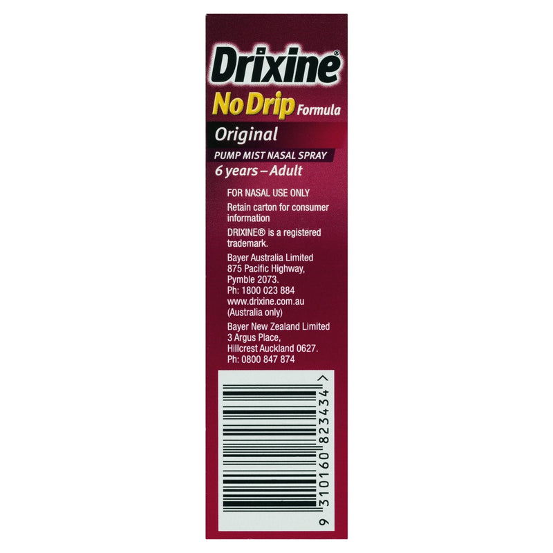 Drixine 12 Hour Relief No Drip Original Nasal Spray 15mL - Vital Pharmacy Supplies