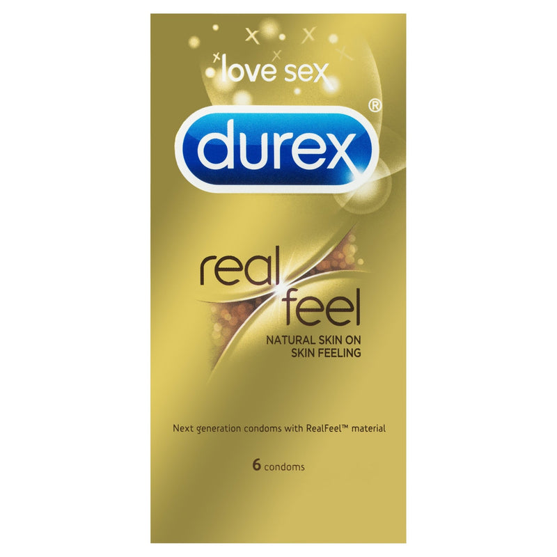 Durex Real Feel Condoms Natural Skin Feeling 6 Pack - Vital Pharmacy Supplies
