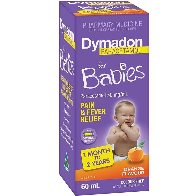 Dymadon for Babies 1 month – 2 Years Orange 60mL - Vital Pharmacy Supplies