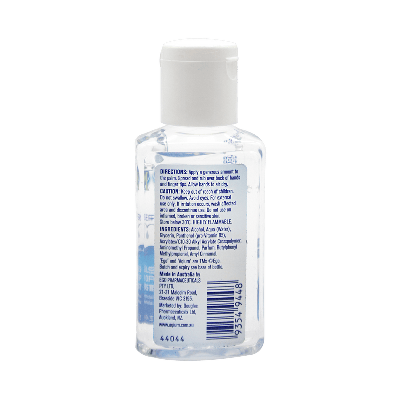 Ego Aqium Hand Sanitiser 60mL - Vital Pharmacy Supplies