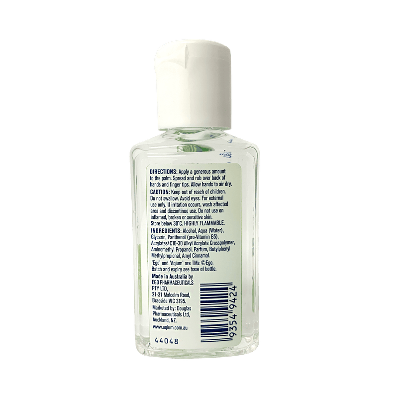 Ego Aqium Hand Sanitiser Aloe 60mL - Vital Pharmacy Supplies