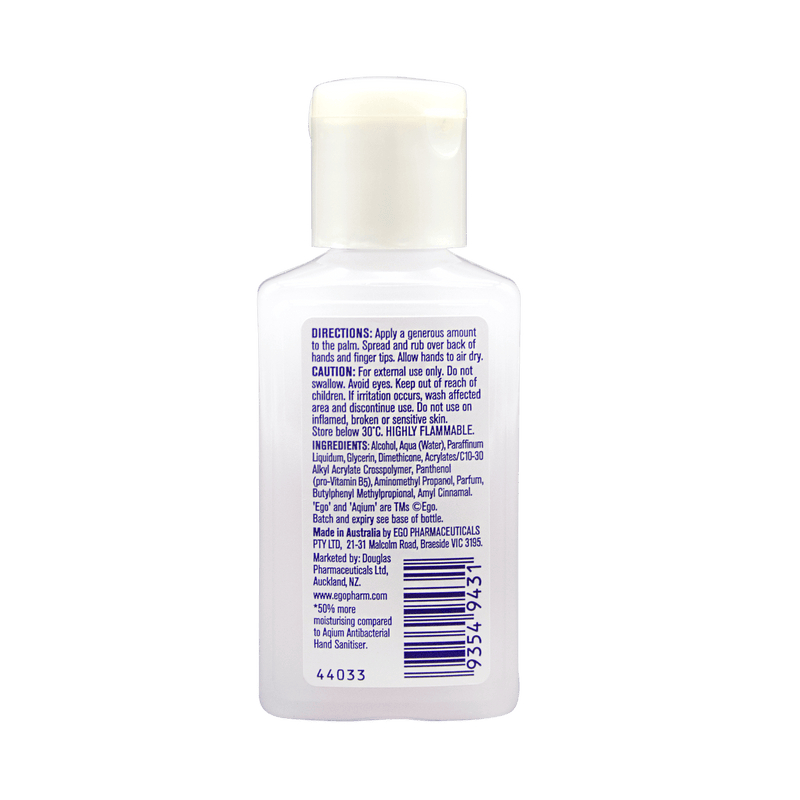 Ego Aqium Ultra Antibacterial Hand Sanitiser 60mL - Vital Pharmacy Supplies