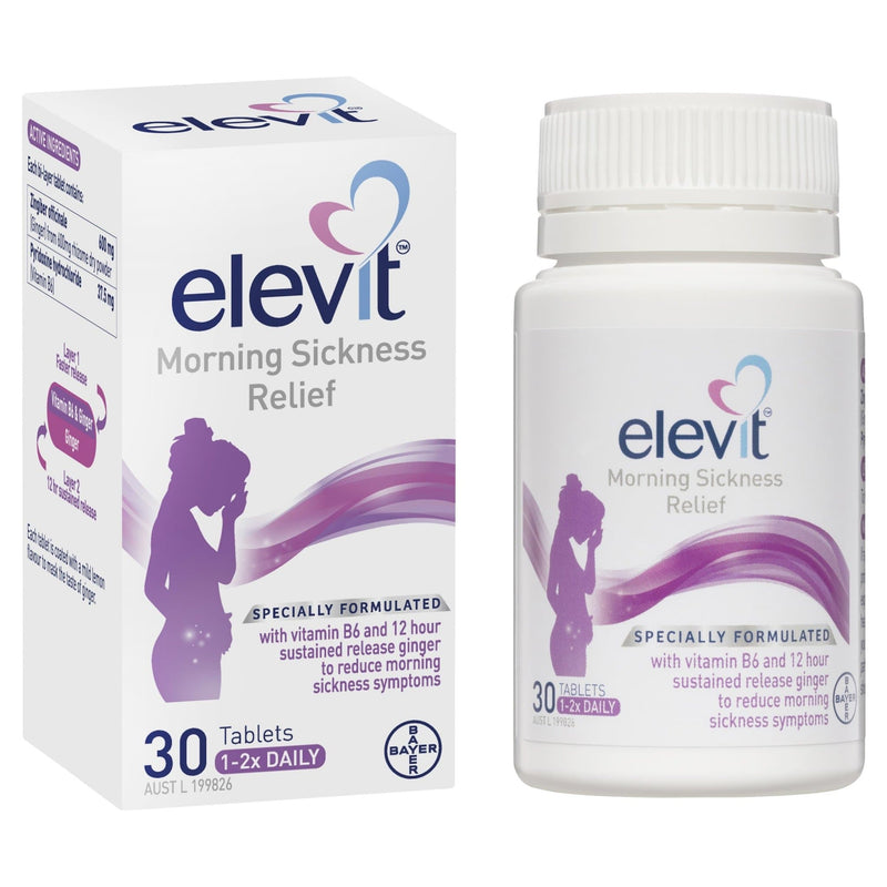 Elevit Morning Sickness Relief Tablets 30 Tablets - Vital Pharmacy Supplies
