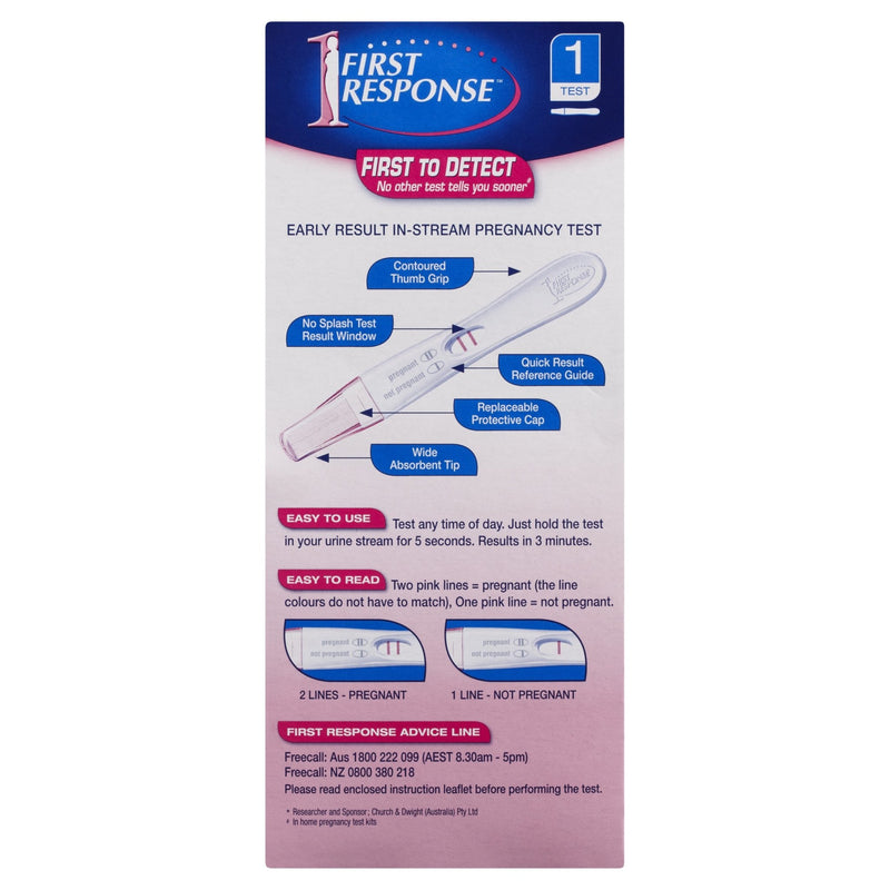 First Response Instream Pregnancy Test 1 Pack - Vital Pharmacy Supplies