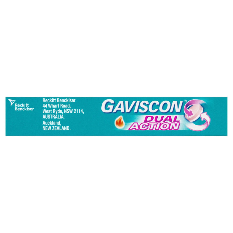 Gaviscon Dual Action Chewable Tablets Peppermint Heartburn & Indigestion Relief 16 Pack - Vital Pharmacy Supplies