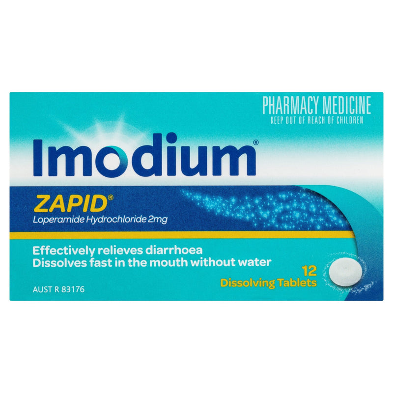 Imodium Zapid 2mg 12 Tablets - Vital Pharmacy Supplies