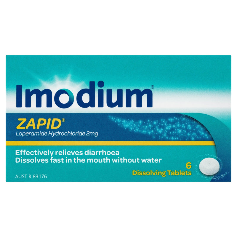 Imodium Zapid 2mg 6 Tablets - Vital Pharmacy Supplies