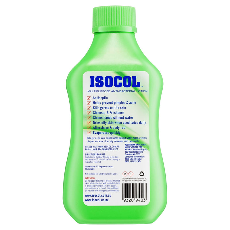 Isocol Rubbing Alcohol Antiseptic 345mL - Vital Pharmacy Supplies