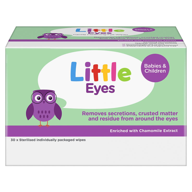 Little Eyes Gentle Cleansing Eye Wipes 30 Pack - Vital Pharmacy Supplies