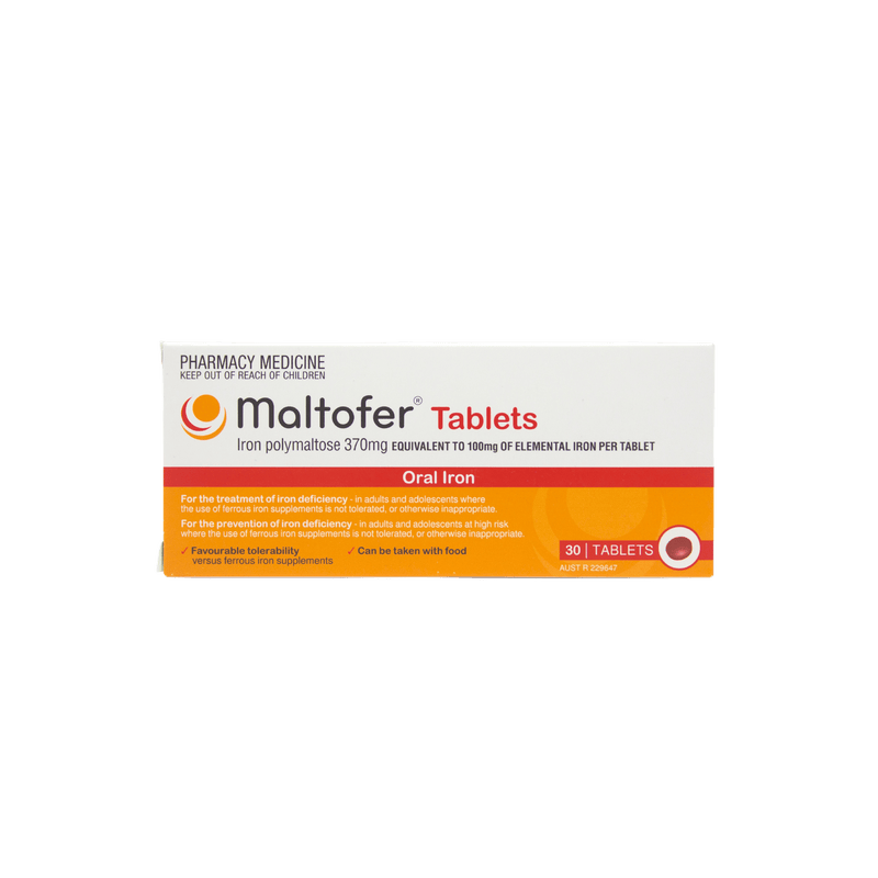 Maltofer Oral Iron 100mg 30 Tablets - Vital Pharmacy Supplies