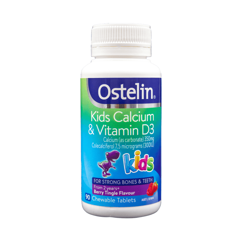 Ostelin Kids Calcium & Vitamin D3 Tablets 90 Chewable Tablets - Vital Pharmacy Supplies
