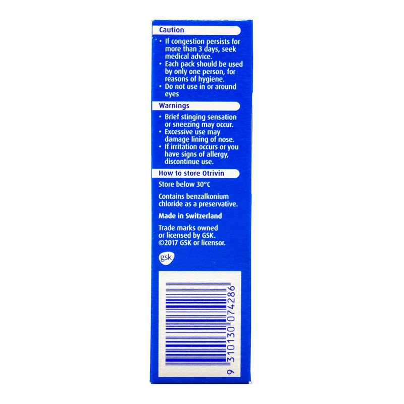 Otrivin Junior Nasal Spray 10mL - Vital Pharmacy Supplies