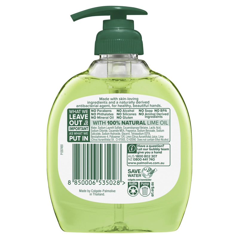 Palmolive Antibacterial Liquid Hand Wash Soap Lime 250mL - Vital Pharmacy Supplies