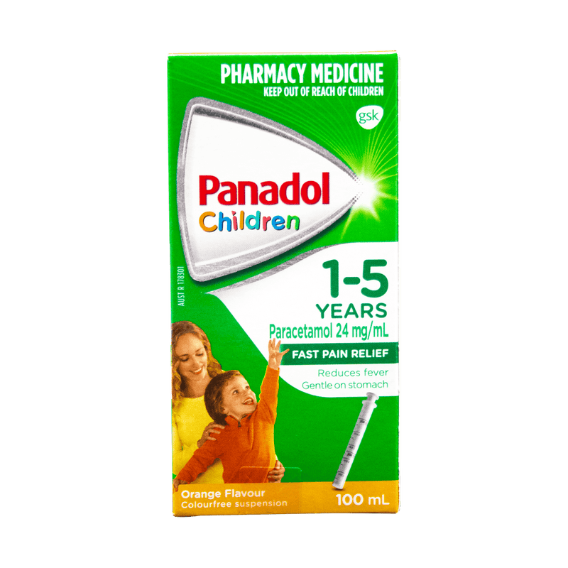 Panadol Children (1-5 years) Orange 100mL - Vital Pharmacy Supplies