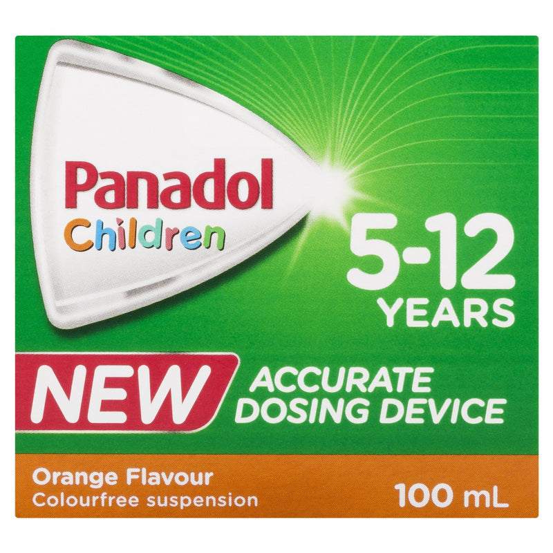 Panadol Children (5-12 years) Orange 100mL - Vital Pharmacy Supplies