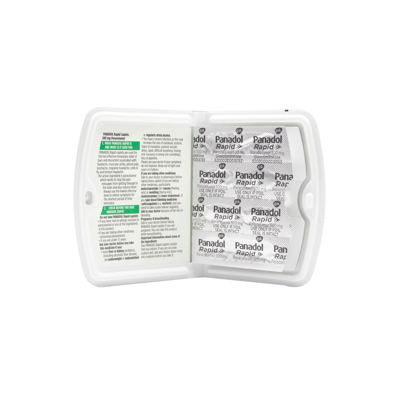 Panadol Rapid Handipak 10 caplets - Vital Pharmacy Supplies