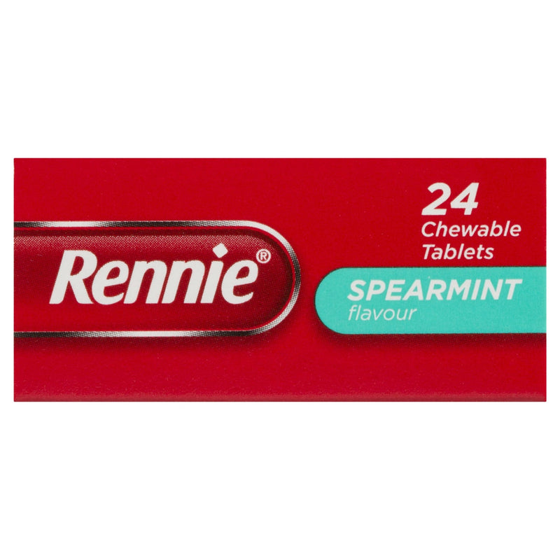 Rennie Indigestion and Heartburn Relief Spearmint 24 Chewable Tablets - Vital Pharmacy Supplies