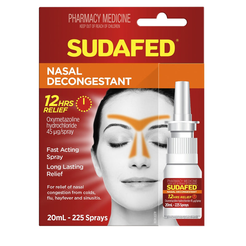 Sudafed Nasal Decongestant Spray 20mL - Vital Pharmacy Supplies