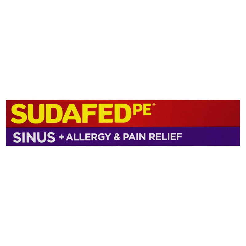 SUDAFED PE Sinus + Allergy & Pain Relief 24 Tablets - Vital Pharmacy Supplies