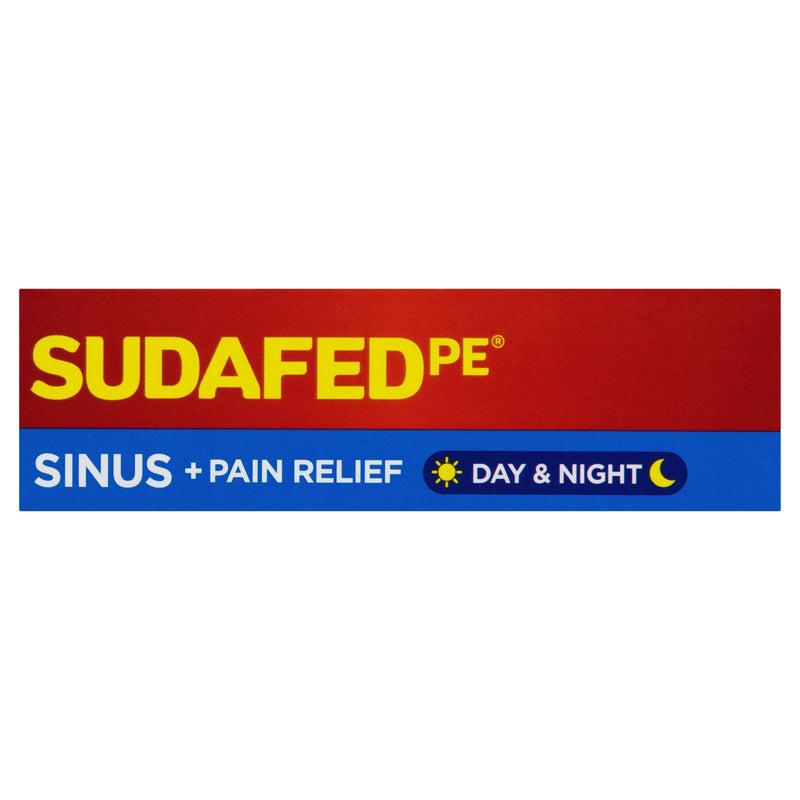 SUDAFED PE Sinus + Pain Relief Day & Night 24 Tablets - Vital Pharmacy Supplies