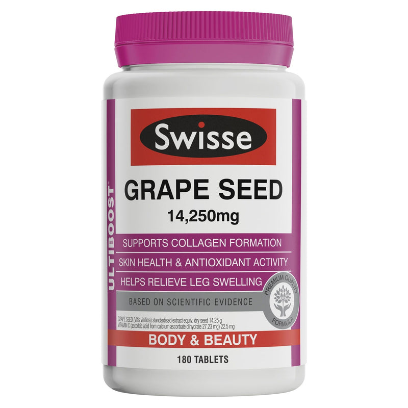 Swisse Ultiboost Grape Seed 14,250mg 180 tablets - Vital Pharmacy Supplies