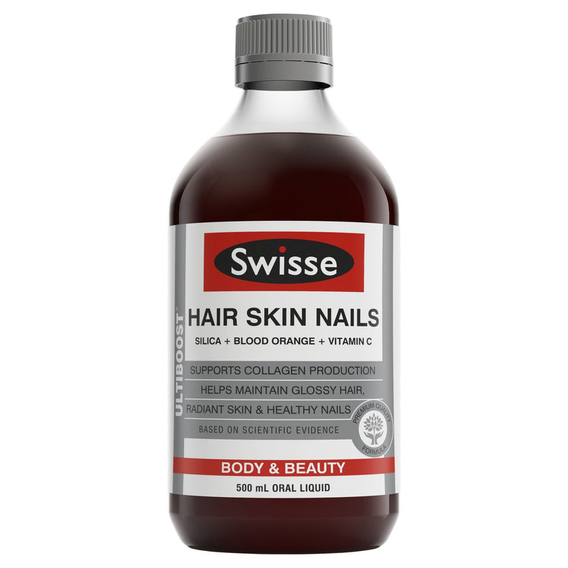 Swisse Ultiboost Hair Skin Nails Liquid 500mL - Vital Pharmacy Supplies