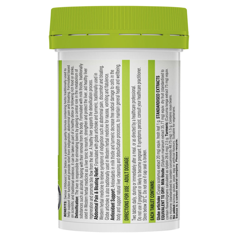 Swisse Ultiboost Liver Detox 60 Packs - Vital Pharmacy Supplies