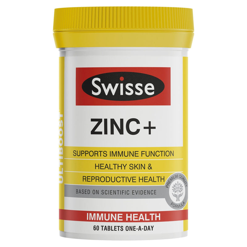 Swisse Ultiboost Zinc+ 60 tablets - Vital Pharmacy Supplies