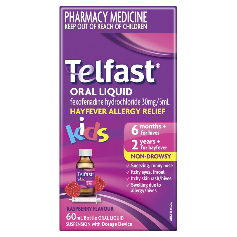 Telfast Oral Liquid 60mL - Vital Pharmacy Supplies