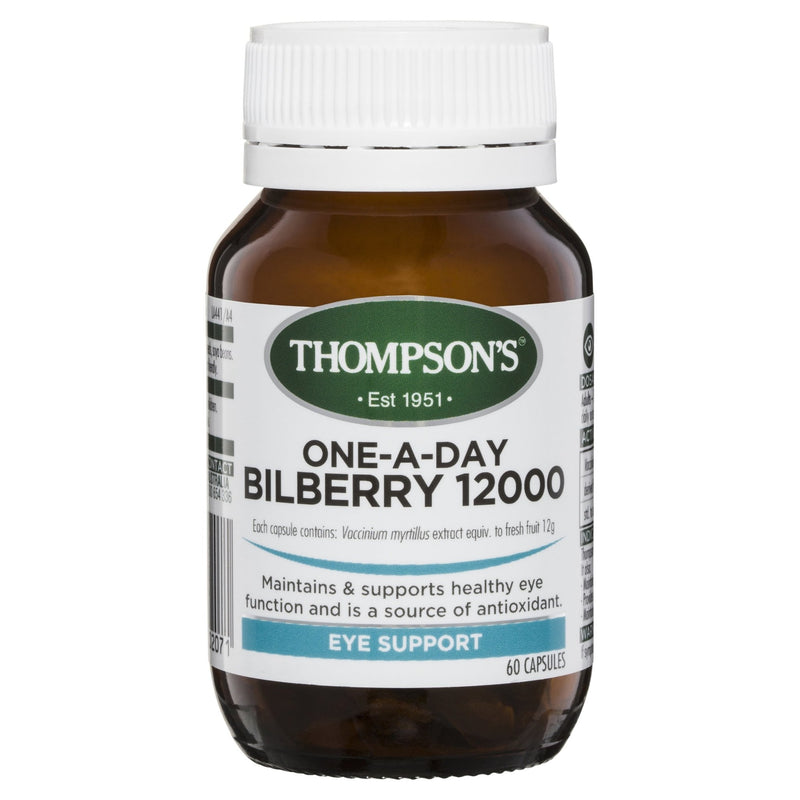 Thompson's One-A-Day Bilberry 12000MG 60 Capsules - Vital Pharmacy Supplies