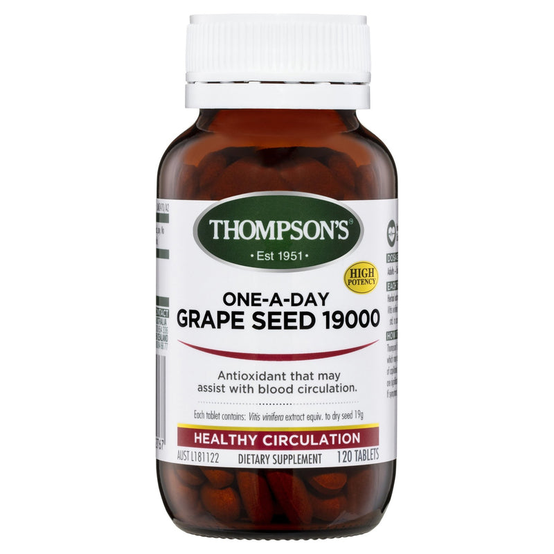 Thompson's One-A-Day Grape Seed 19000MG 120 Tablets - Vital Pharmacy Supplies