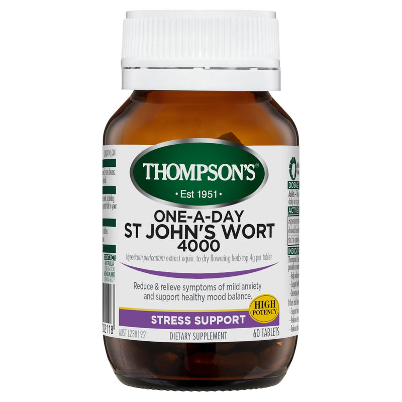 Thompson's One-A-Day St Johns Wort 4000MG 60 Tablets - Vital Pharmacy Supplies