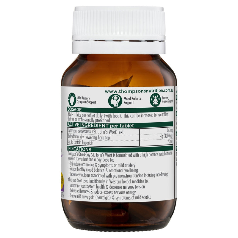 Thompson's One-A-Day St Johns Wort 4000MG 60 Tablets - Vital Pharmacy Supplies