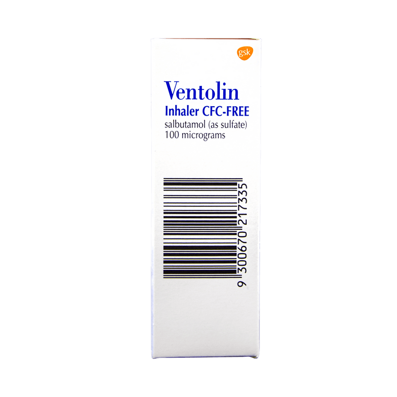 Ventolin CFC Free Asthma Inhaler (S3) - Vital Pharmacy Supplies