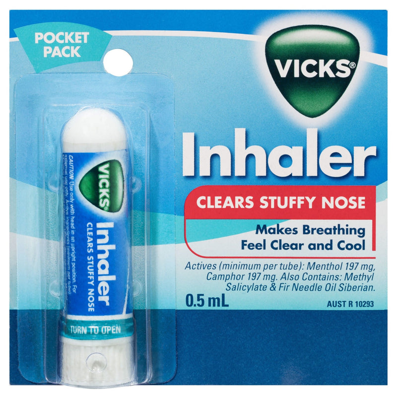 Vicks Nasal Decongestant Inhaler 5mL - Vital Pharmacy Supplies